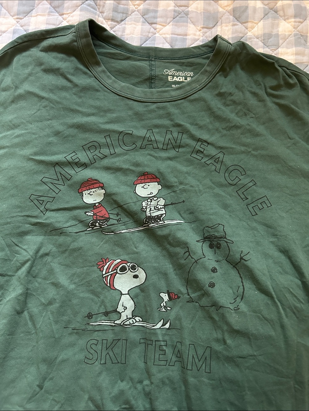 American Eagle Outfitters Snoopy Ski Team Graphic Tee